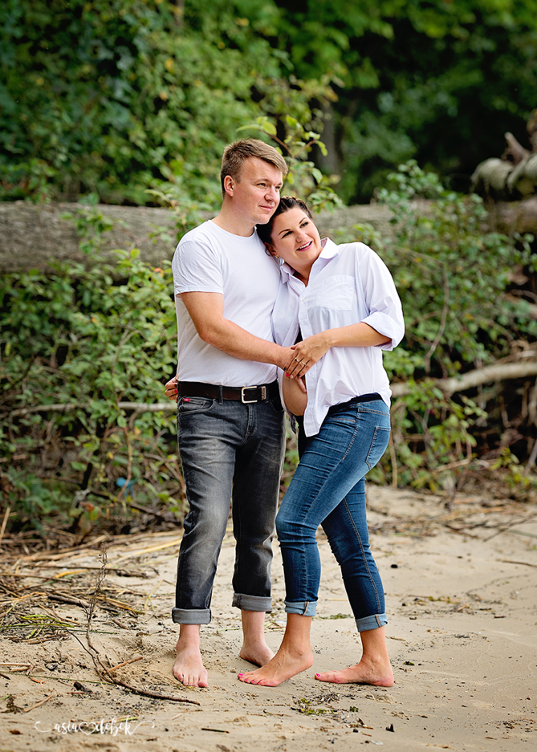 Police fotograf sesja ciążowa