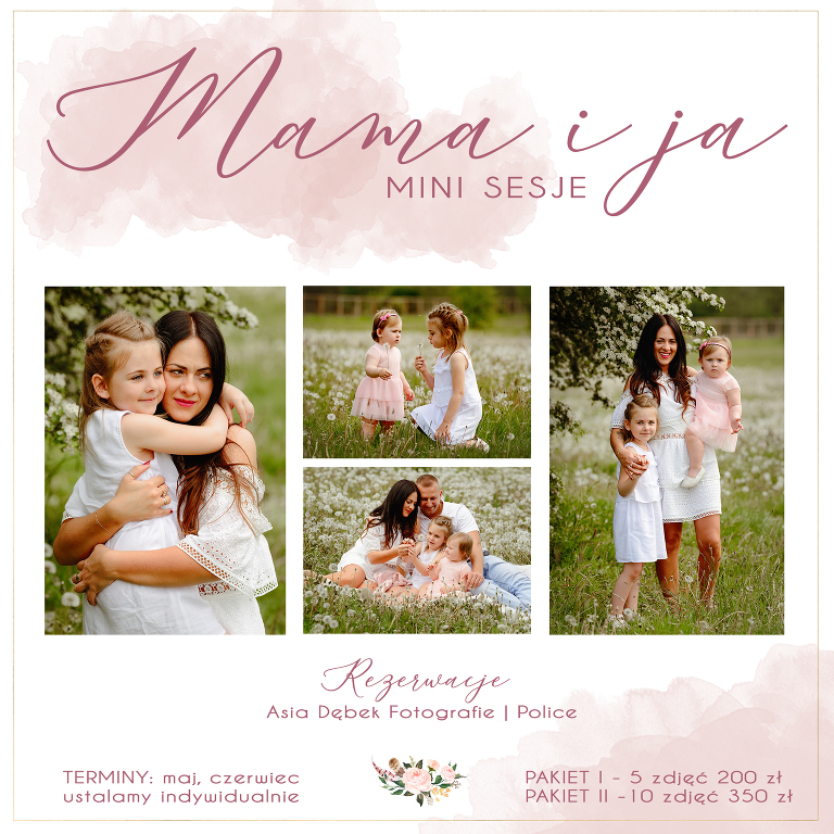 Police fotograf sesja na dzień mamy