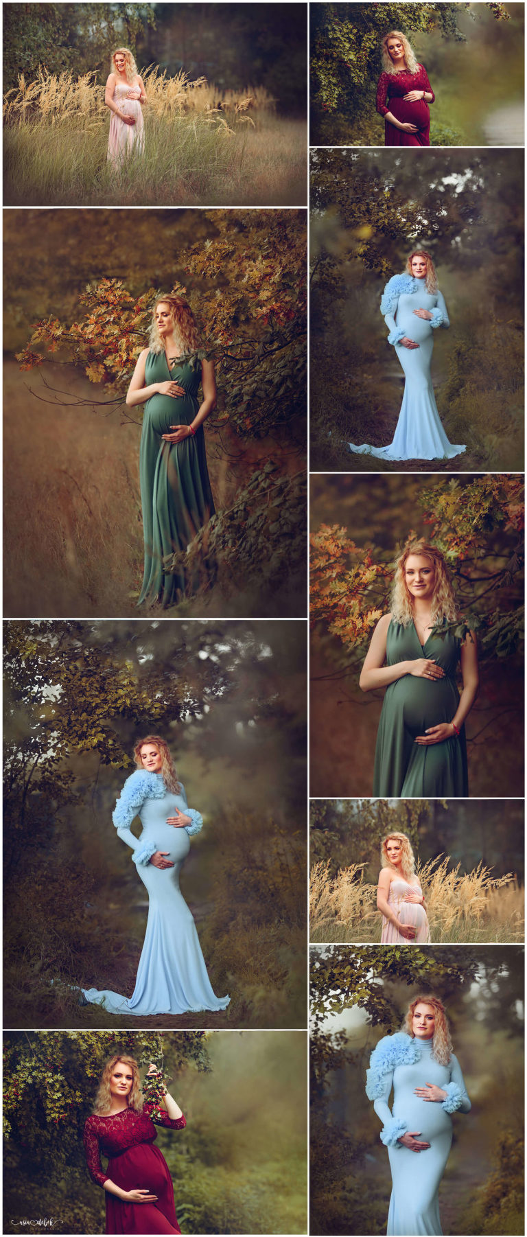 police fotograf sesja ciążowa w plenerze